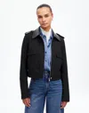 Madewell Shrunken Utility Jacket In True Black