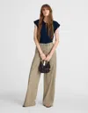Madewell Side-cinch Muscle Tee In Gold