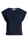 Madewell Side Cinch Muscle Tee In Blue