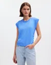 Madewell Side-cinch Muscle Tee In Celeste