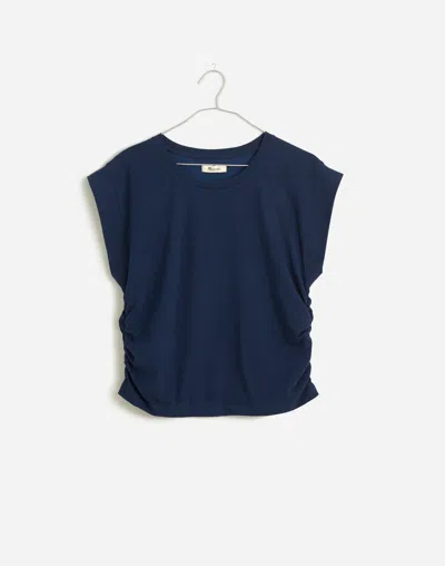 Madewell Side-cinch Muscle Tee In Dark Nightfall