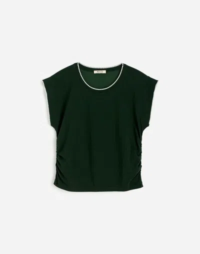Madewell Side-cinch Muscle Tee In Summit Green