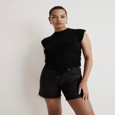 Madewell Side-cinch Muscle Tee In True Black