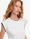 Madewell Sutro Stitched Muscle Tee In White