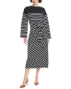 Madewell Side-tie Knit Maxi Dress In Black