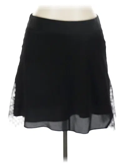 Pre-owned Madewell Silk Skirt In Black