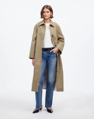 Madewell Single-breasted Trench Coat In Heritage Khaki