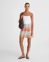 Madewell Single-pleat Mini Skirt In Multi