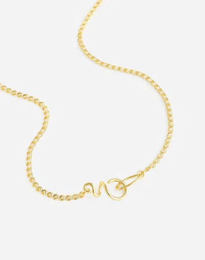 Madewell Skinny Chain Choker Necklace In Gold