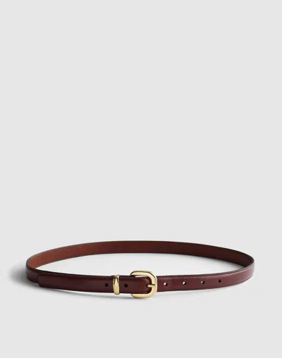 Madewell Skinny Leather Belt In Gold