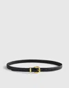 Madewell Skinny Leather Belt In Gold