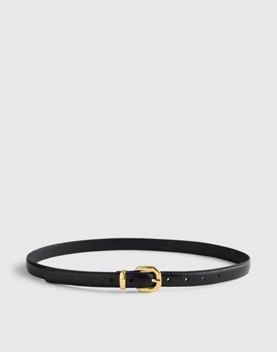 Madewell Skinny Leather Belt In Gold