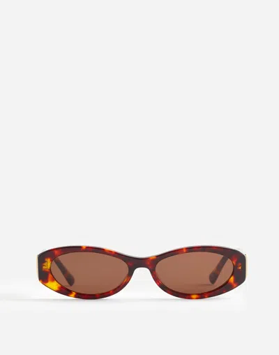 Madewell Skinny Oval Sunglasses In Brown