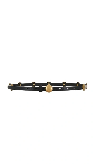 Madewell Skinny Studded Belt In Black