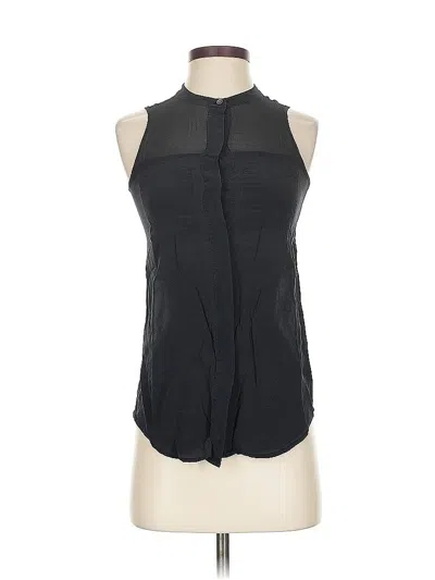 Pre-owned Madewell Sleeveless Blouse In Black