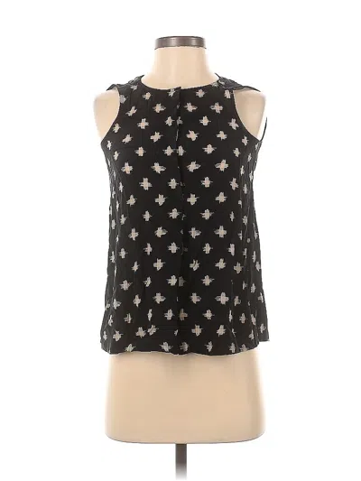 Pre-owned Madewell Sleeveless Blouse In Black