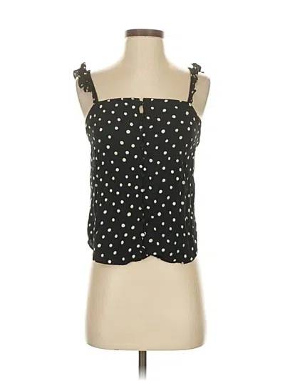 Pre-owned Madewell Sleeveless Blouse In Black