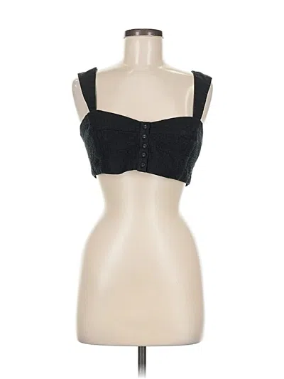 Pre-owned Madewell Sleeveless Blouse In Black