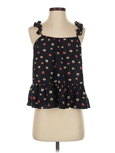 Pre-owned Madewell Sleeveless Blouse In Black