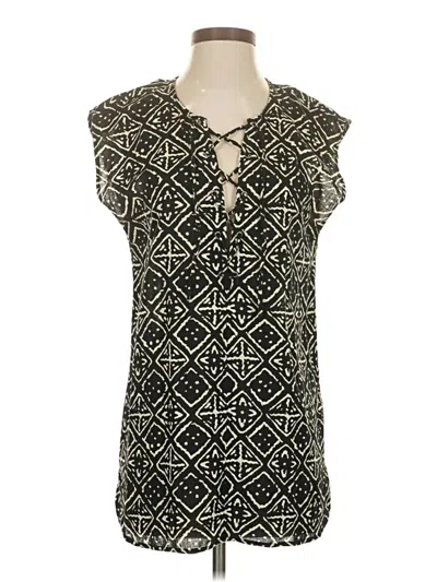 Pre-owned Madewell Sleeveless Blouse In Black