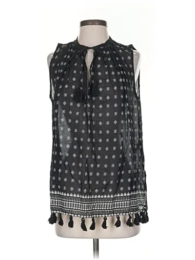 Pre-owned Madewell Sleeveless Blouse In Black