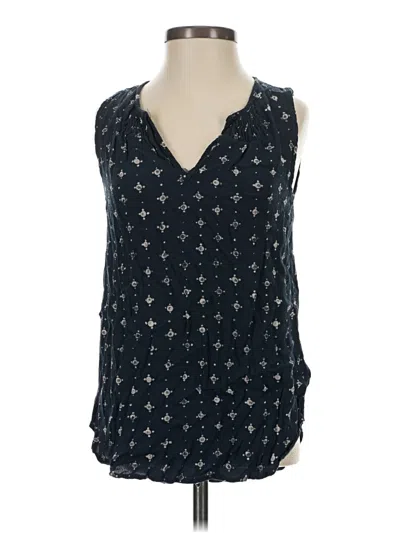 Pre-owned Madewell Sleeveless Blouse In Black