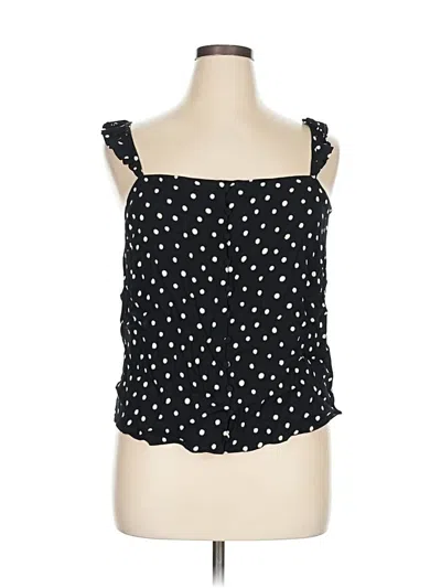 Pre-owned Madewell Sleeveless Blouse In Black