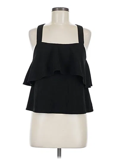 Pre-owned Madewell Sleeveless Blouse In Black