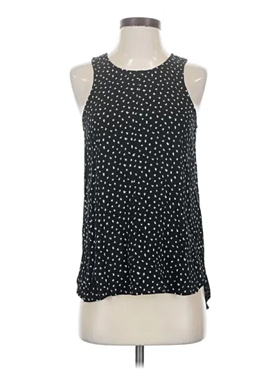Pre-owned Madewell Sleeveless Blouse In Black