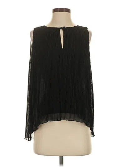 Pre-owned Madewell Sleeveless Blouse In Black