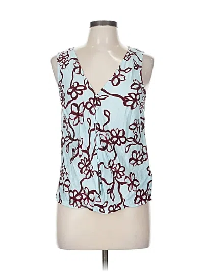 Pre-owned Madewell Sleeveless Blouse In Blue