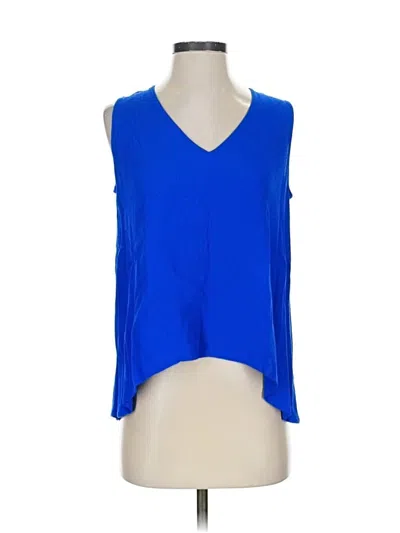Pre-owned Madewell Sleeveless Blouse In Blue