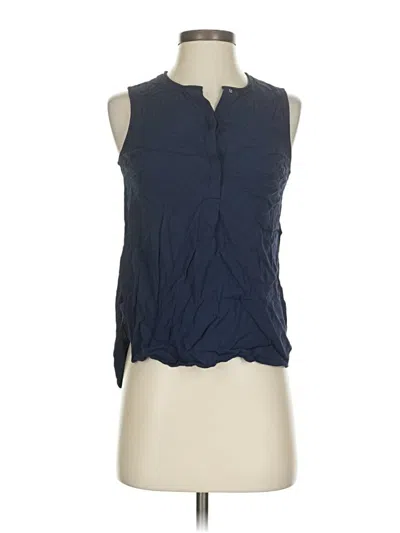 Pre-owned Madewell Sleeveless Blouse In Blue