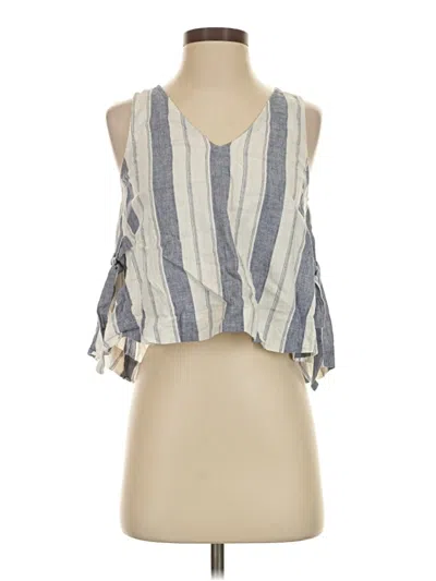 Pre-owned Madewell Sleeveless Blouse In Gray