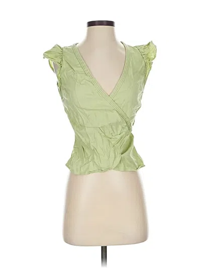 Pre-owned Madewell Sleeveless Blouse In Green