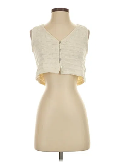 Pre-owned Madewell Sleeveless Blouse In Ivory