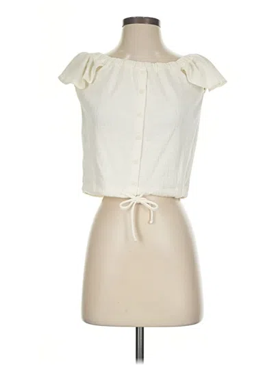 Pre-owned Madewell Sleeveless Blouse In Ivory