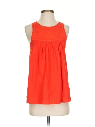 Pre-owned Madewell Sleeveless Blouse In Orange
