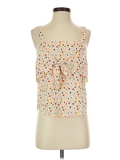 Pre-owned Madewell Sleeveless Blouse In Orange