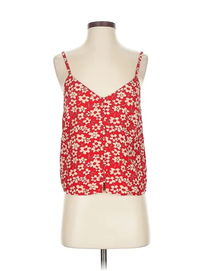 Pre-owned Madewell Sleeveless Blouse In Red