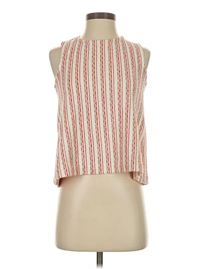 Pre-owned Madewell Sleeveless Blouse In Red
