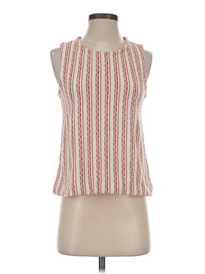 Pre-owned Madewell Sleeveless Blouse In Red