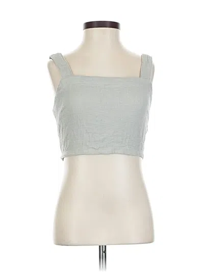 Pre-owned Madewell Sleeveless Blouse In Silver