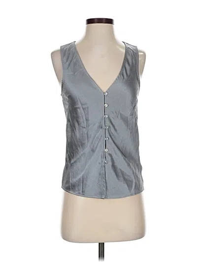 Pre-owned Madewell Sleeveless Blouse In Silver