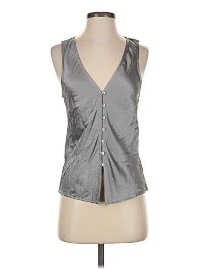 Pre-owned Madewell Sleeveless Blouse In Silver