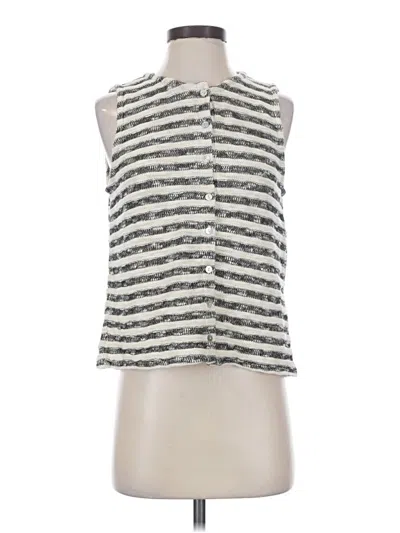 Pre-owned Madewell Sleeveless Blouse In Silver