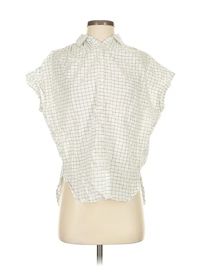 Pre-owned Madewell Sleeveless Blouse In White