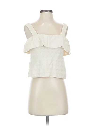 Pre-owned Madewell Sleeveless Blouse In White