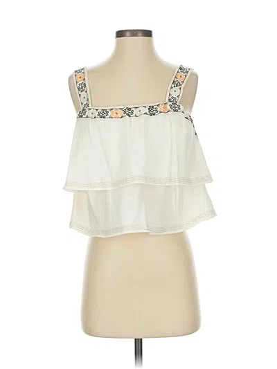 Pre-owned Madewell Sleeveless Blouse In White