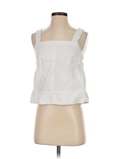 Pre-owned Madewell Sleeveless Blouse In White